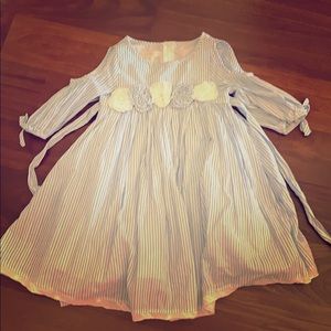 Biscotti girls blue and white dress
